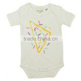 Organic Cotton Comfortable Baby Body Suits and Short Sleeve Newborn Baby Body Suits With New Style Chest Printed Baby Body Suit thumbnail-1