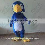 Yellow Beak Blue Eagle Mascot Costume White Belly thumbnail-1