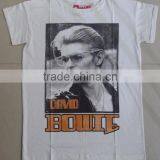 100% Cotton Printed Short Sleeve Ladies t - Shirts, Devid Bow T-shirts thumbnail-1
