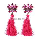 Bohemian Jewelry Fashion Alloy Plated With Colorful Tassel Dangle Earrings thumbnail-6