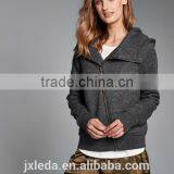 OEM 2016 High Quality in Printinm Wholesale Hemp Gray Full Zipper Fleece Jacket thumbnail-5