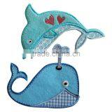 Bulk Factory Price Lovely Polar Bear ,fish Embroidery Patch thumbnail-2