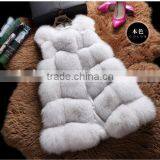 CN-R-13 China Supplier Womens Luxury Long Red Fox Gilet Real Silver Fox Fur Vests thumbnail-3