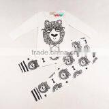 New 2 Piece Baby Clothes Set Girl Pants Blouse Infant Clothing Newborn Baby Clothing Sets Boy Cotton Little Monster thumbnail-2