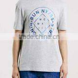 Blue Slim Foil Print T-Shirt thumbnail-1