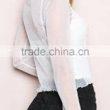 Runwaylover 111 2017 Ladies Sexy Long Sleeve Transparent Blouse thumbnail-3