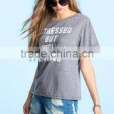 Custom Rolled Short Sleeves t Shirt Wholesale Graphic Print T-shirt Woman thumbnail-3