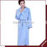 Bathrobe 100% Cotton Fleece Robe Towel Robe Breathable Hotel BathRobe RS008 thumbnail-1