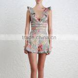 Retro Flutter Frill Crop Top and Lace Shorts Vintage Lady Garments thumbnail-2