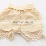New Arrival Layered Knitted Beige Color Girls Ruffle Shorts thumbnail-2