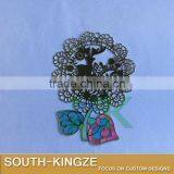 Custom Vintage Europe Syle Flower Leaf Deer Alloy Bookmark thumbnail-4