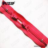 3# Nylon Zipper Electro-Plating Gold Teeth With Double Top Stop thumbnail-1