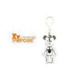 Popular Characters Silver Cold Mechanical POPOBE Bear Key Chain