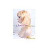 Short Blonde 100% Human Hair Wig in Stock thumbnail-2