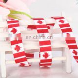 hot sale Canada flag printed polyester ribbon