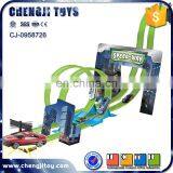 Plastic Slot Set for Kids Duoble Ring Railway Game Stunt Track Car Toy