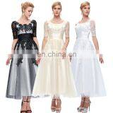 Grace Karin New Arrival 2015 Elegant Long Sleeve Lace Plus Size Evening Dress For Fat Women CL6051-2# thumbnail-6