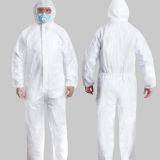 Disposable isolation clothing breathable SMS non-woven protective clothing one piece dust-proof one piece clothing