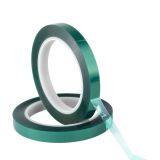 Width 30mm x 33m PET Silicone Adhesive Tape Green Polyester Tape Powder Coating High Temp-in Tape