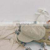 Baby Beret Winter Children Octagonal Hat Korean Girl Beret Boy Corduroy thumbnail-6