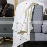 Home Decorative Knit White Throw Blanket for Couch Sofa Chair thumbnail-3