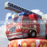 Firefighter Themed Inflatable Climbing Walls Rock Climb Tower Game For Events thumbnail-6