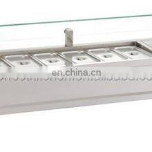 Counter Top Bain Marie Refrigerator / Stainless Steel Salad Counter thumbnail-3