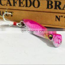 Amazon 2021 New Design 10g 15g 20g 25g 30g 40g Long Cast Feather Treble Hook Lead Fish Jig Metal Popper Lures thumbnail-2