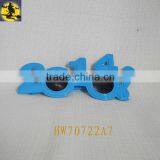 Blue Wholesale Fashion Plastic Sunglasses for 2014 thumbnail-1