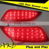 AKD Car Styling LED Rear Bumper Light for Toyota Camry V55 LED Reflector 2015 Camry Rear Bumper Lamp Tail Lamp DRL Brake