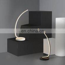 Modern LED Spiral Table Lamp Cool White Warm White For Living Room Bedroom LED Curved Desk Bedside Lamp thumbnail-3
