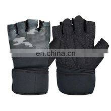 Custom Hand Workout Weightlifting Fitness Workout Gloves Men Weight Lifting Gym Gloves With Wrist Support thumbnail-1