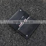 Black Genuine Nappa Leather Snap Buttons Men Mobile Phone Case Phone Purse Small Wallet With Card Slots thumbnail-3