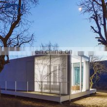 Modern luxury BNB solar energy glass wall tiny house wooden container homes prefab houses