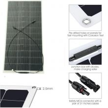 100W 19.8V high efficiency mono flexible solar panel