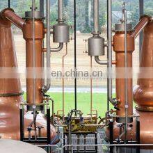 200L-3000L Double Pots Distiller With 6 Plates Copper Column Drain Valve Elbow Dephlegmator thumbnail-5