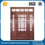 Modern Fashion Solid Flat Top Wrought Iron Double Swing Door thumbnail-3