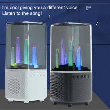 2023 Latest 8 Modes Colorful RGB LED Light Wireless TWS Speaker Couplet Portable Outdoor Bluetooth 15 Meter Hands-free Speaker thumbnail-3