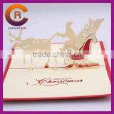 Wholesale High Quality Handmade Customizable Paper Crafts Christmas Greeting Card thumbnail-2