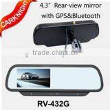 panoramic mirrors for car monitor special rear view mirror with GPS
