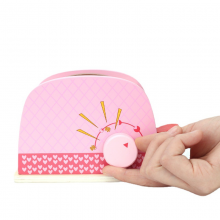 Children's Simulation Wooden Four-Color Bread Maker and Coffee Maker Set for Boys and Girls - Kitchen Pretend Play Toy thumbnail-5