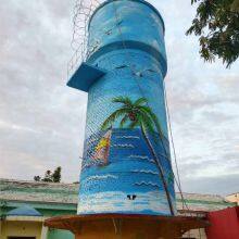 Fuyang Spider-man High-altitude Colorful Murals, Colorful Paintings on Cooling Towers, Chimneys and Cooling Towers, Wall Paintings on Flyovers and Exterior Walls thumbnail-5
