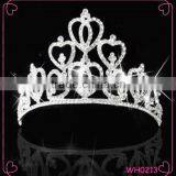Large Rhinestone Shape Crystal Heart Pageant Crown Beautiful Bridal Crown Tiaras Quality Choice thumbnail-1