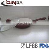 Aluminium Ceramic Deep Forged Frying Pan With Glass Lid thumbnail-1