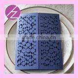 Cheap Laser Cut Wedding Blue Invitation Card Factory Wholesale Birthday Greeting Card With RSVP and Envelope Custom Printing Supplier's Choice