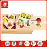 Funny Cheap Christmas Gift 28 Pcs Burr-free no Objectional Odor Burlywood Standard Puzzle Box Wood Domino Wholesale thumbnail-3