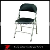 Affotable metal iron folding chair, stackable chair