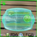 Custom Logo BPA Free Plastic Food Container 3 Compartment Microwave thumbnail-6