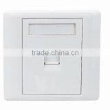 Factory Price High Quality Network Single Port RJ45 Faceplate 86 Type Wall Plate thumbnail-1