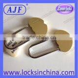 AJF 48MM Hot Sale Big Love Heart Brass Padlock for Wedding Day